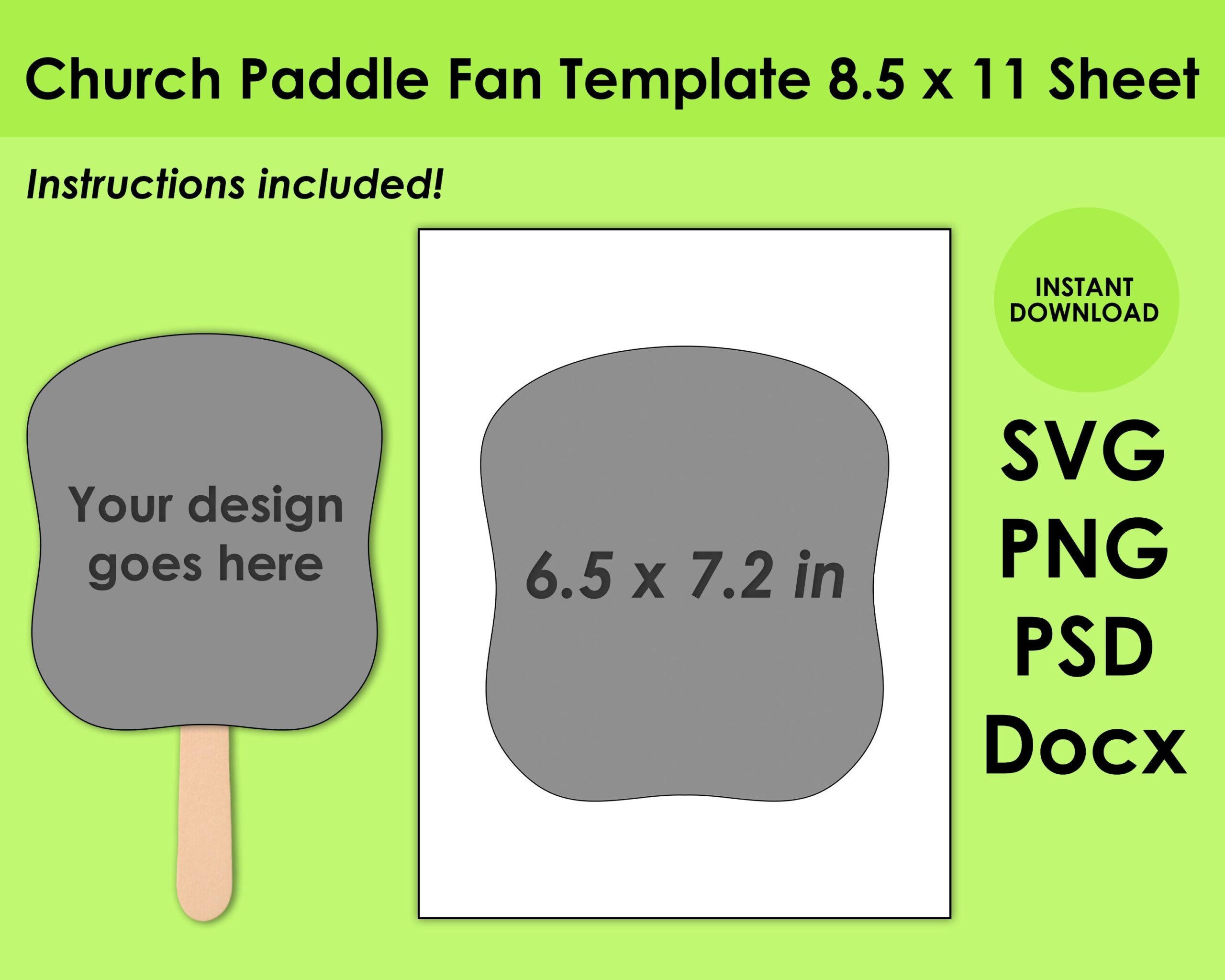 Free Printable Church Fan Template Free Printable Church Fan Template