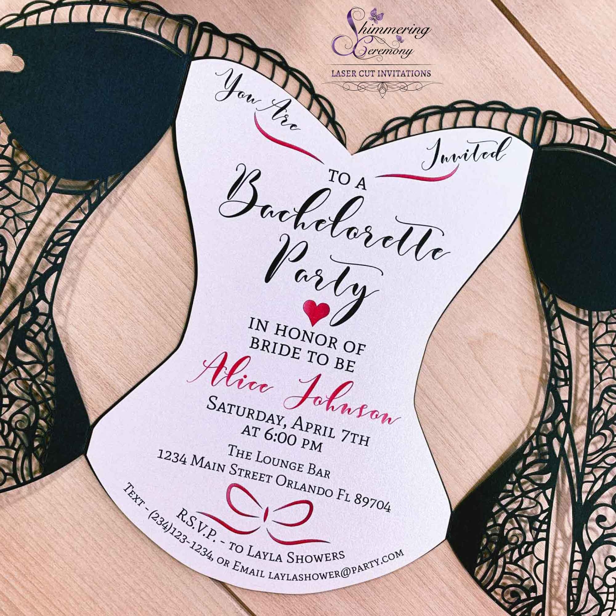 Free Printable Corset Invitation Template Free Printable Corset Invitation Template