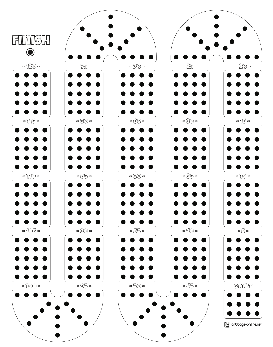Cribbage Board Template Cribbage Online Cribbage Board Template Cribbage Online