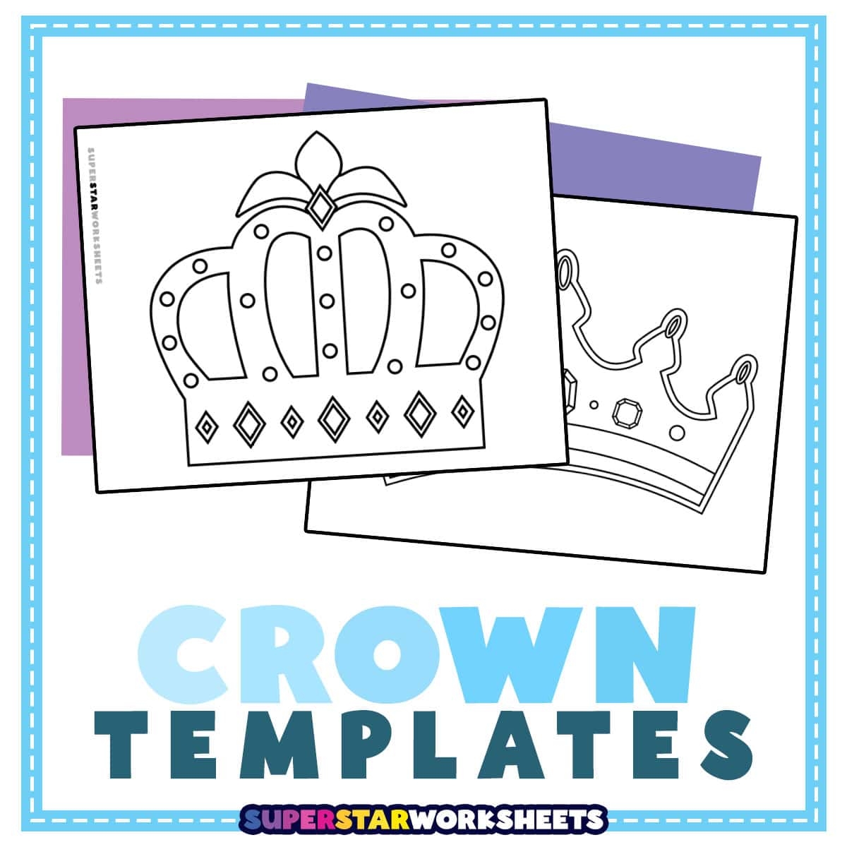 Crown Template Free Printables Superstar Worksheets Crown Template Free Printables Superstar Worksheets