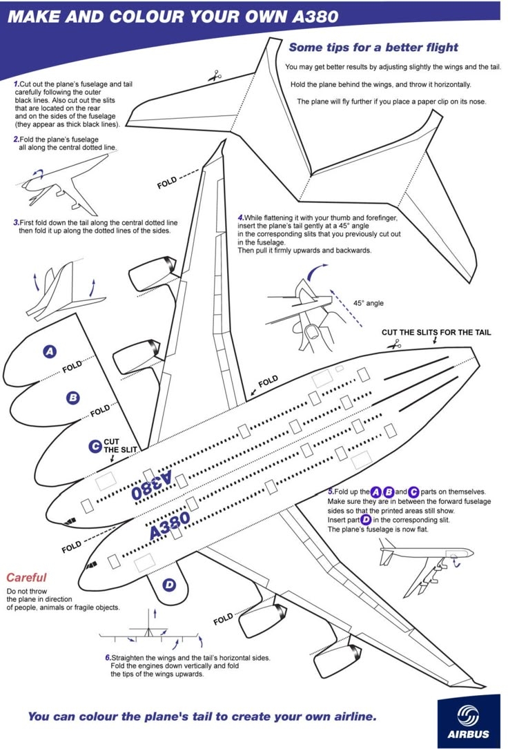 Free Printable Paper Airplane Templates Free Printable Paper Airplane Templates