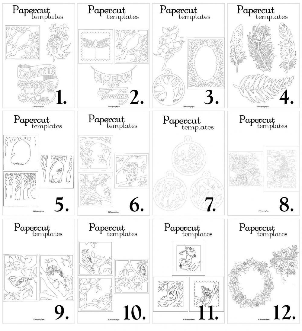DIY Paper Cut Templates ENG DIY Paper Cut Templates ENG