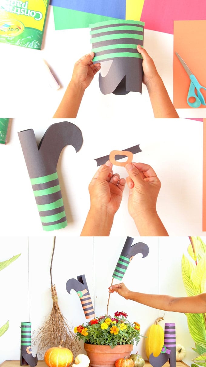 DIY Witches Shoes Halloween Crafts Decorations A Piece Of Rainbow