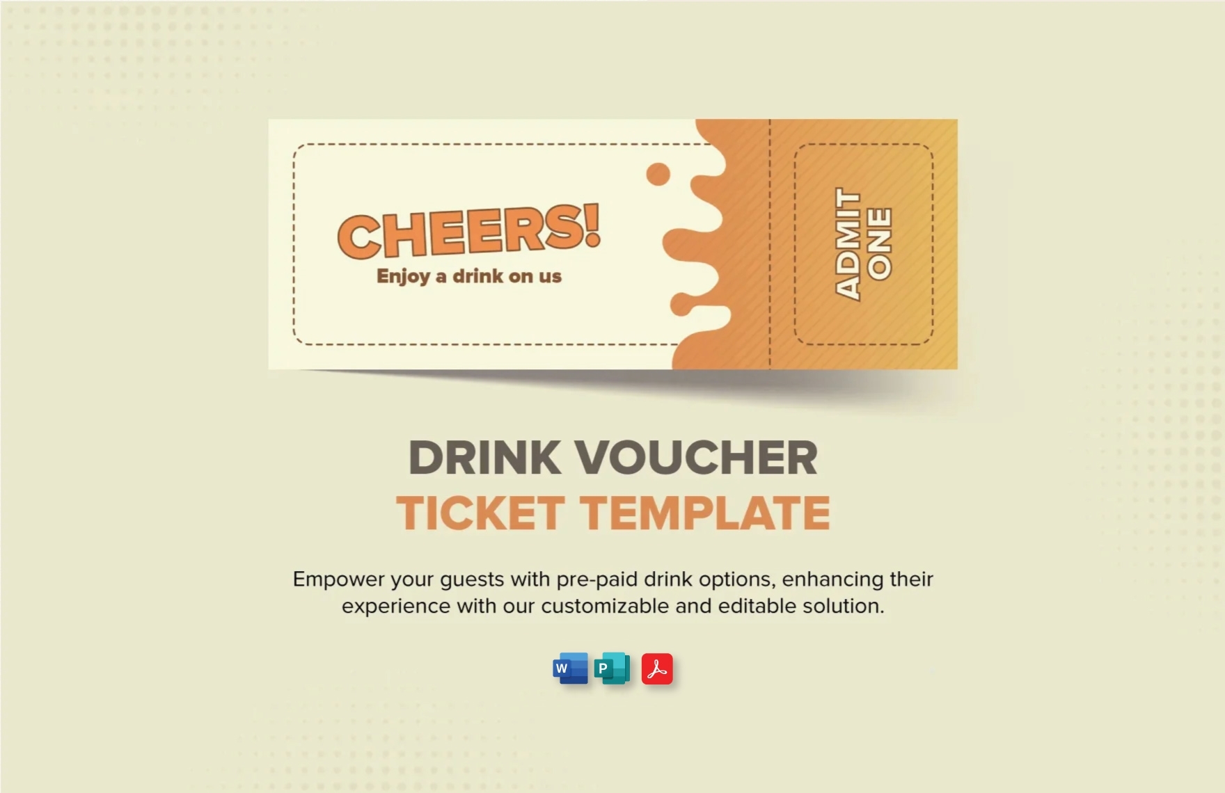 Free Drink Ticket Printable Coupon Template Free Drink Ticket Printable Coupon Template