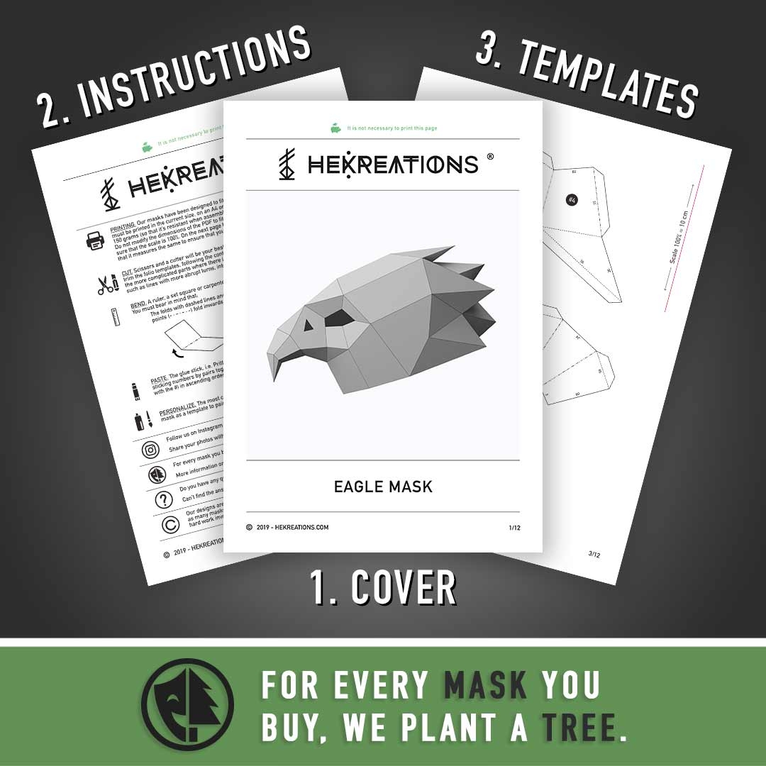 3D Paper Mask Templates Free Printable