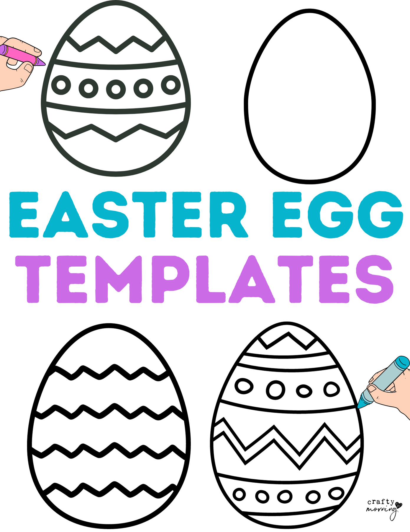 Easter Egg Template Free Printable