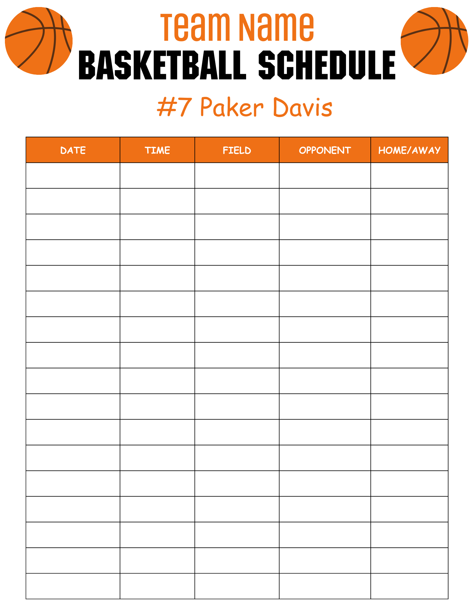 Editable Basketball Practice Schedule Template Pdf Instant Download Editable Basketball Practice Schedule Template Pdf Instant Download
