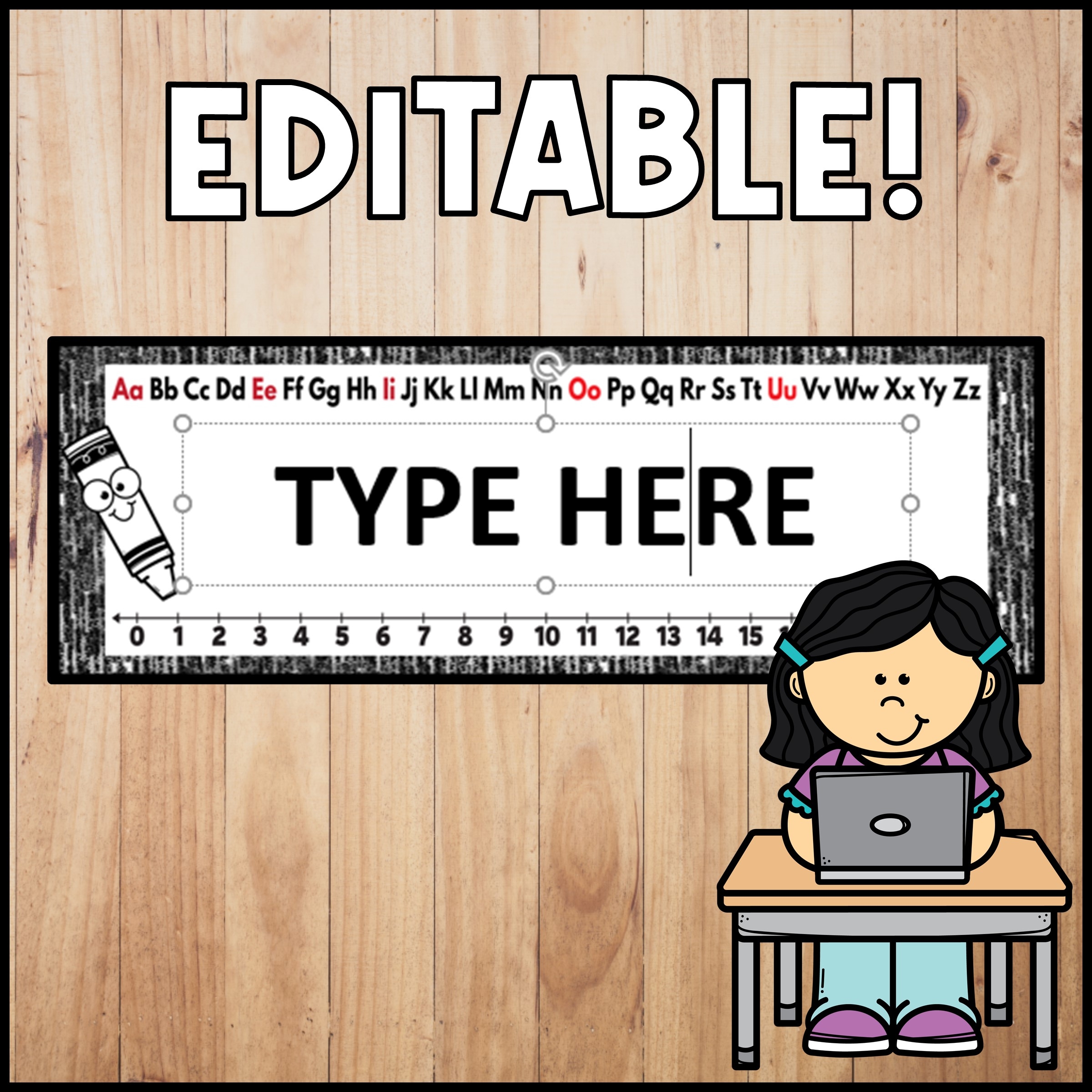 Free Printable Desk Name Plate Template