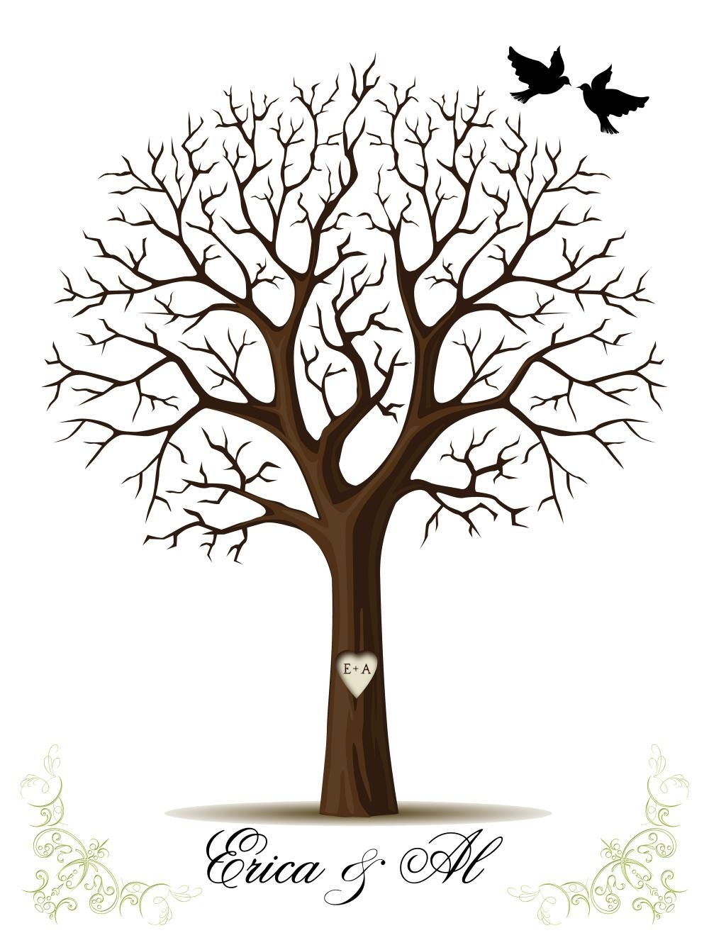 Free Printable Thumbprint Tree Template Free Printable Thumbprint Tree Template