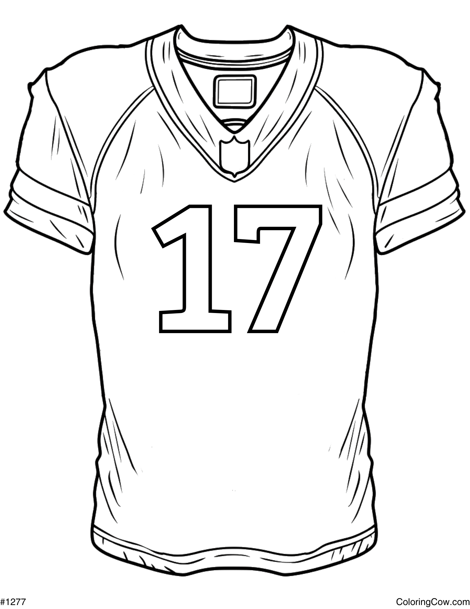 Football Jersey Coloring Page Football Jersey Coloring Page