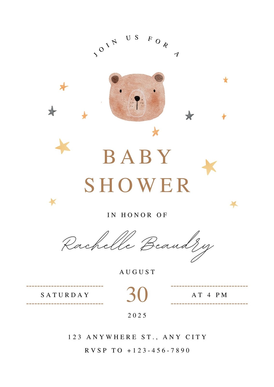 Free And Customizable Baby Shower Templates Free And Customizable Baby Shower Templates