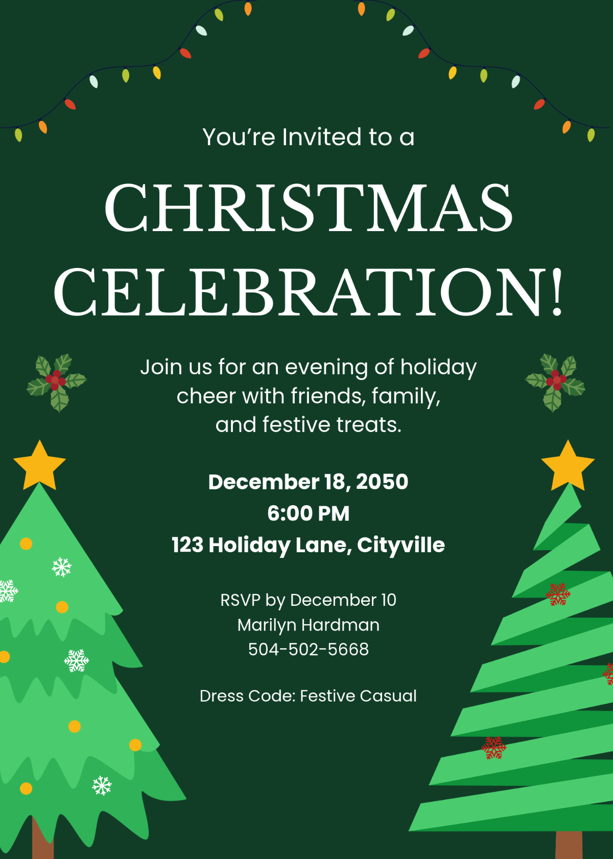 Free Christmas Invitation Templates Editable And Printable Free Christmas Invitation Templates Editable And Printable