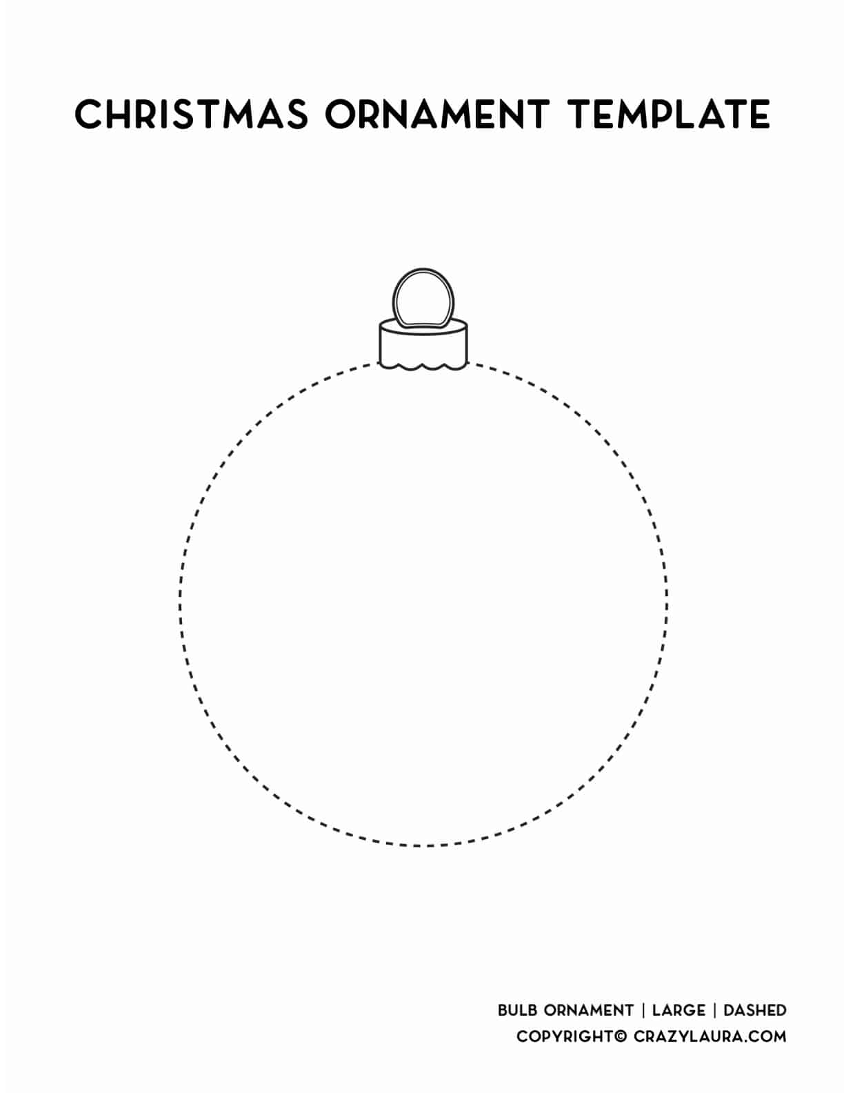 Free Printable Christmas Bauble Templates