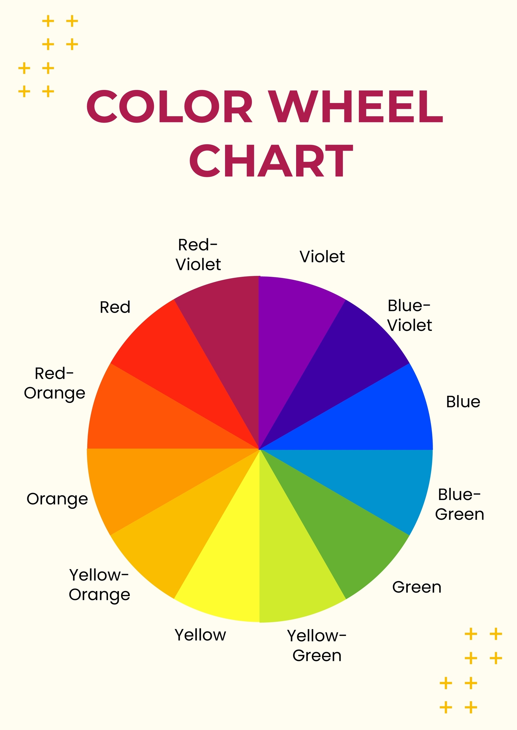 Free Color Wheel Chart Templates Editable And Printable Free Color Wheel Chart Templates Editable And Printable
