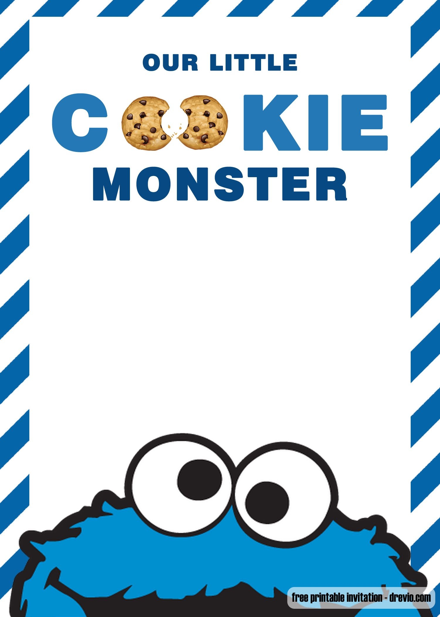 FREE Cookie Monster Birthday Invitation Templates FREE Cookie Monster Birthday Invitation Templates