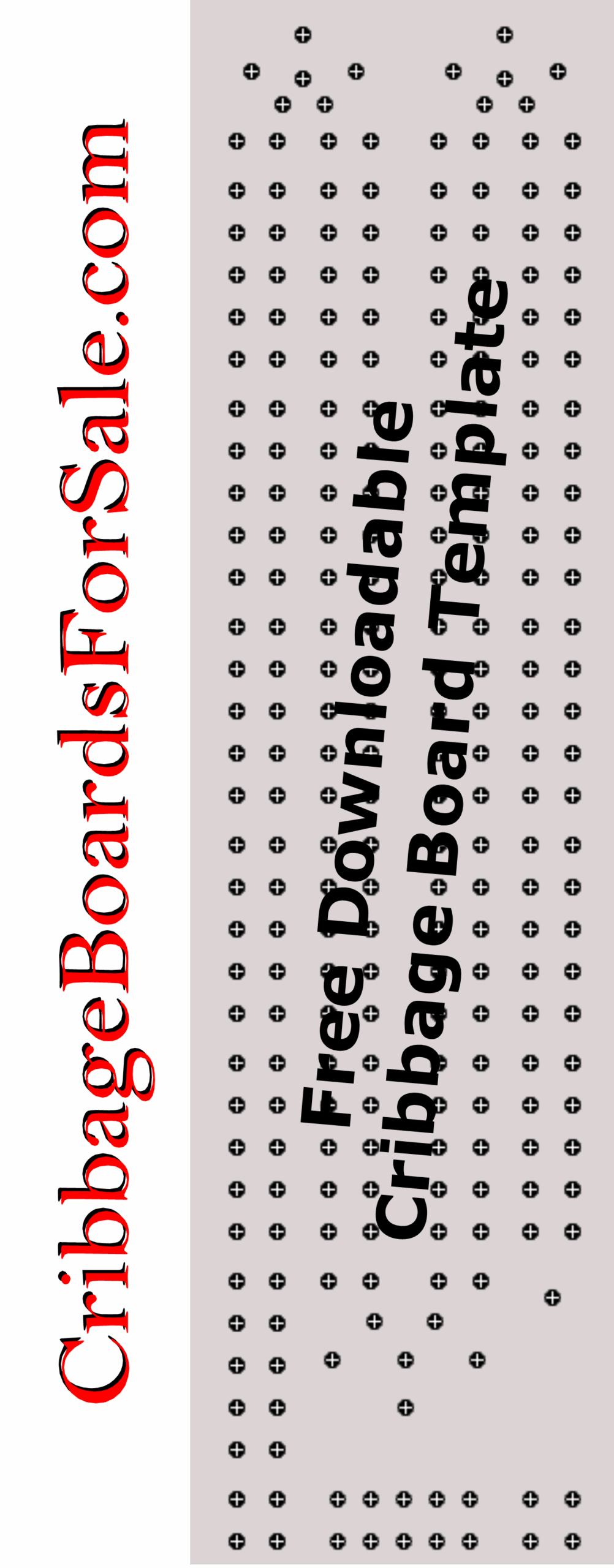 Free Printable Cribbage Board Templates Free Printable Cribbage Board Templates