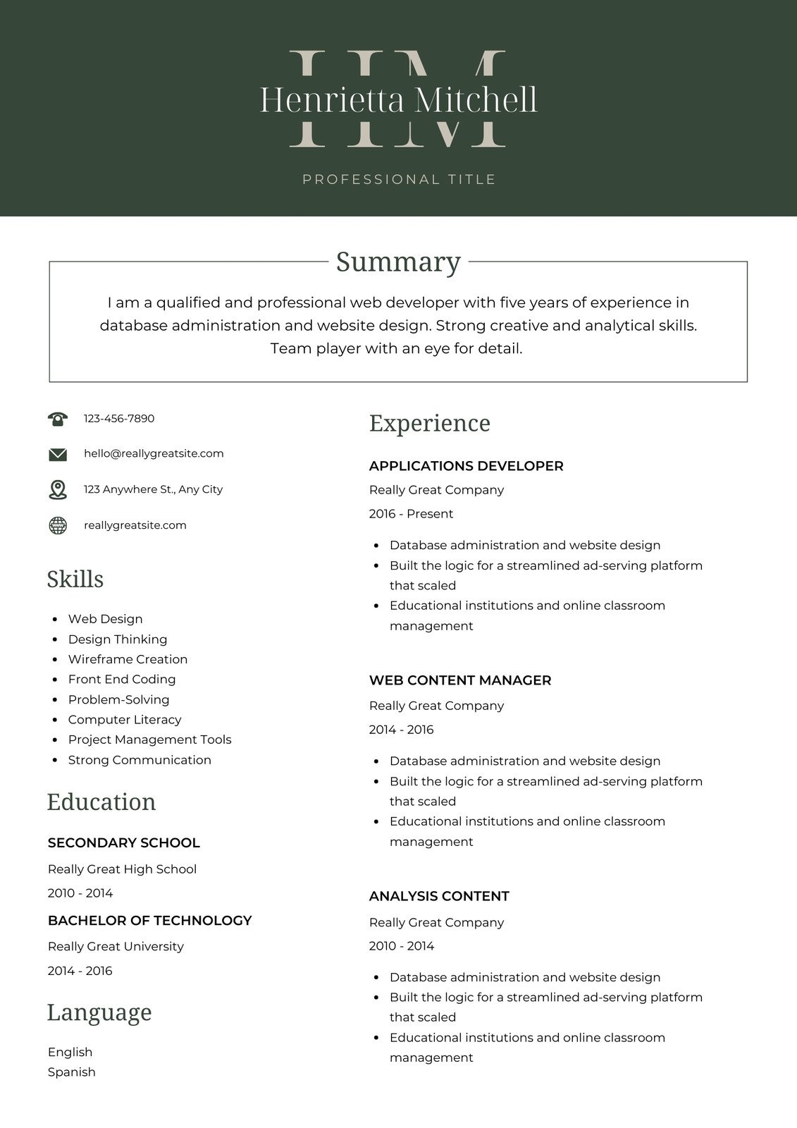 Free Printable Resume Templates Microsoft Word Free Printable Resume Templates Microsoft Word