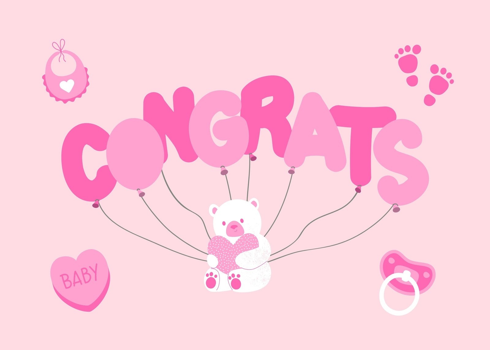 Free Custom Printable Baby Shower Card Templates Canva
