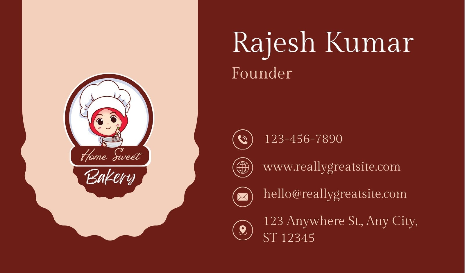 Free Printable Bakery Business Card Templates