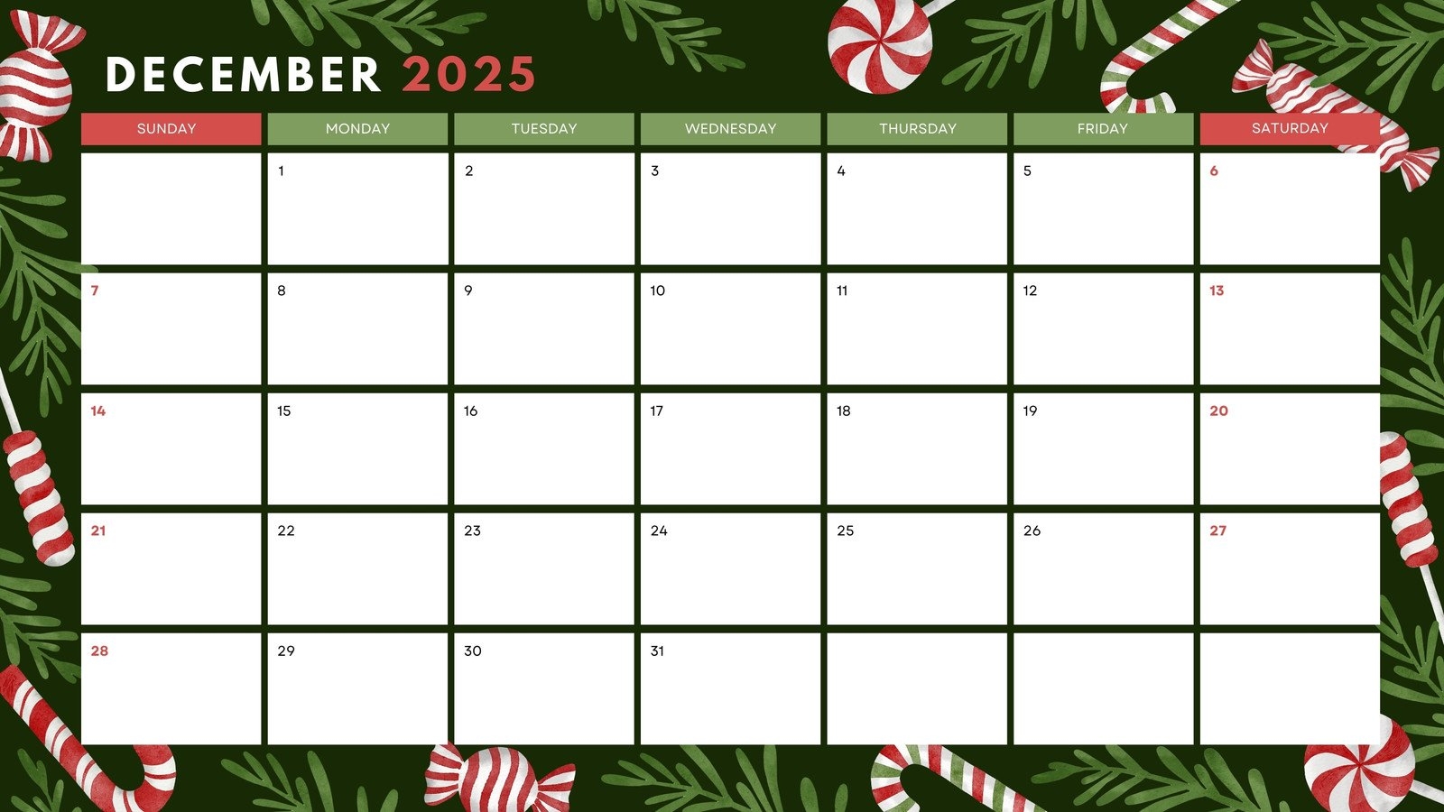 Free Custom Printable Christmas Calendar Templates Canva Free Custom Printable Christmas Calendar Templates Canva