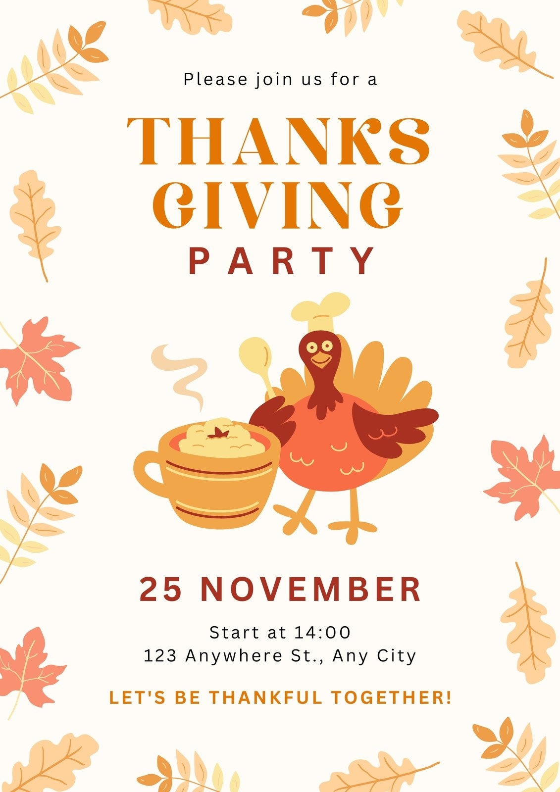 Free Custom Printable Thanksgiving Flyer Templates Canva Free Custom Printable Thanksgiving Flyer Templates Canva