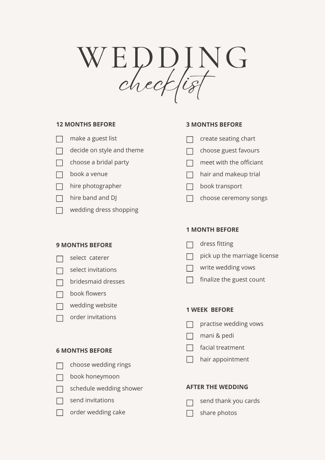 Free Printable Wedding Planner Templates Free Printable Wedding Planner Templates