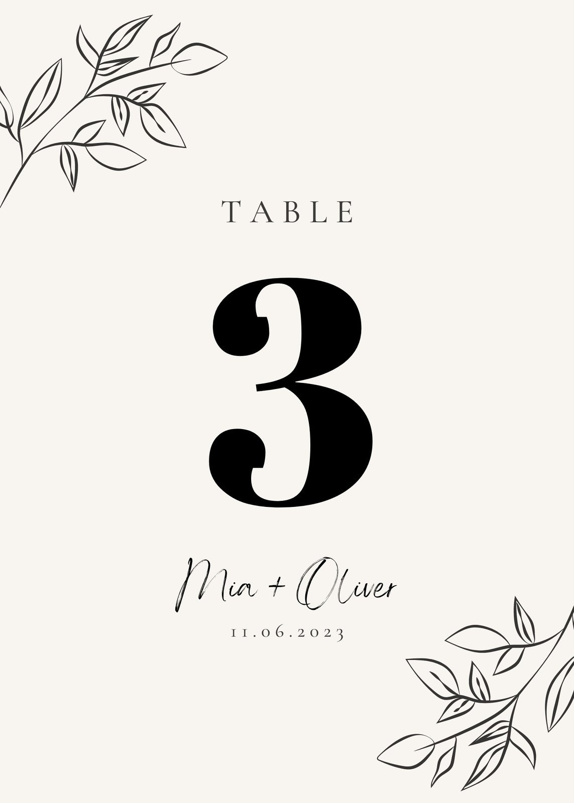 Free Printable Table Numbers Template Free Printable Table Numbers Template