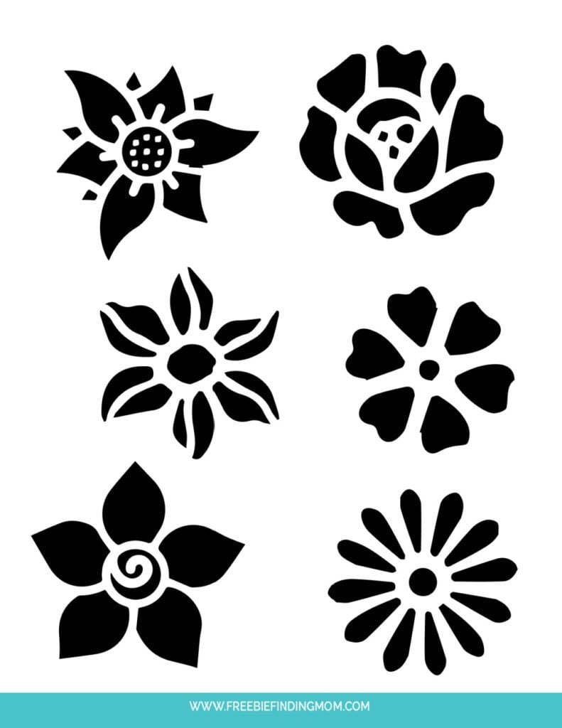 Free Downloadable Stencils Large Flower For Painting