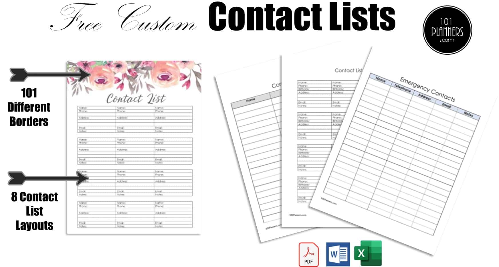 Free Phone Book Template Printable