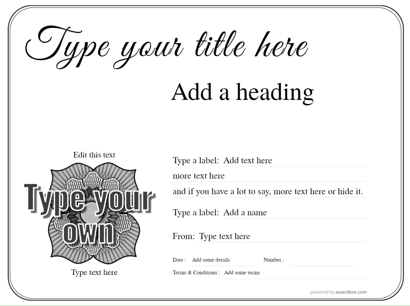 Printable Gift Certificate Template Free Printable Gift Certificate Template Free