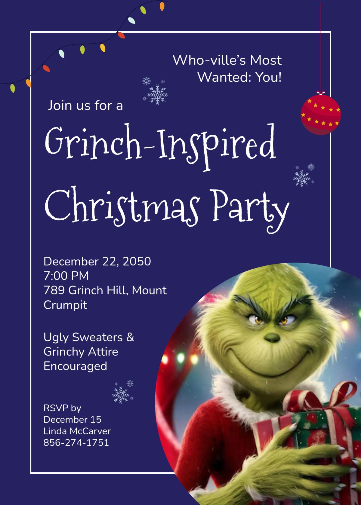 Free Grinch Christmas Invitation Template To Edit Online Free Grinch Christmas Invitation Template To Edit Online