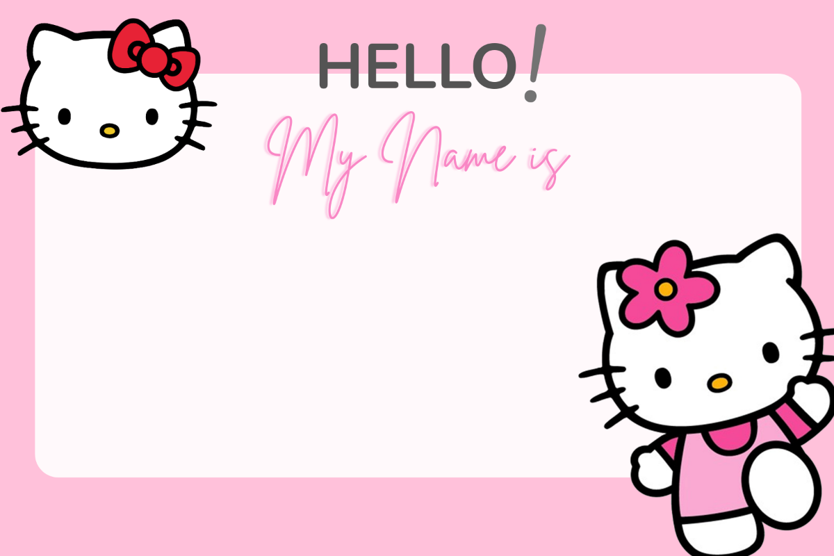 Free Hello Kitty Name Tag Template To Edit Online
