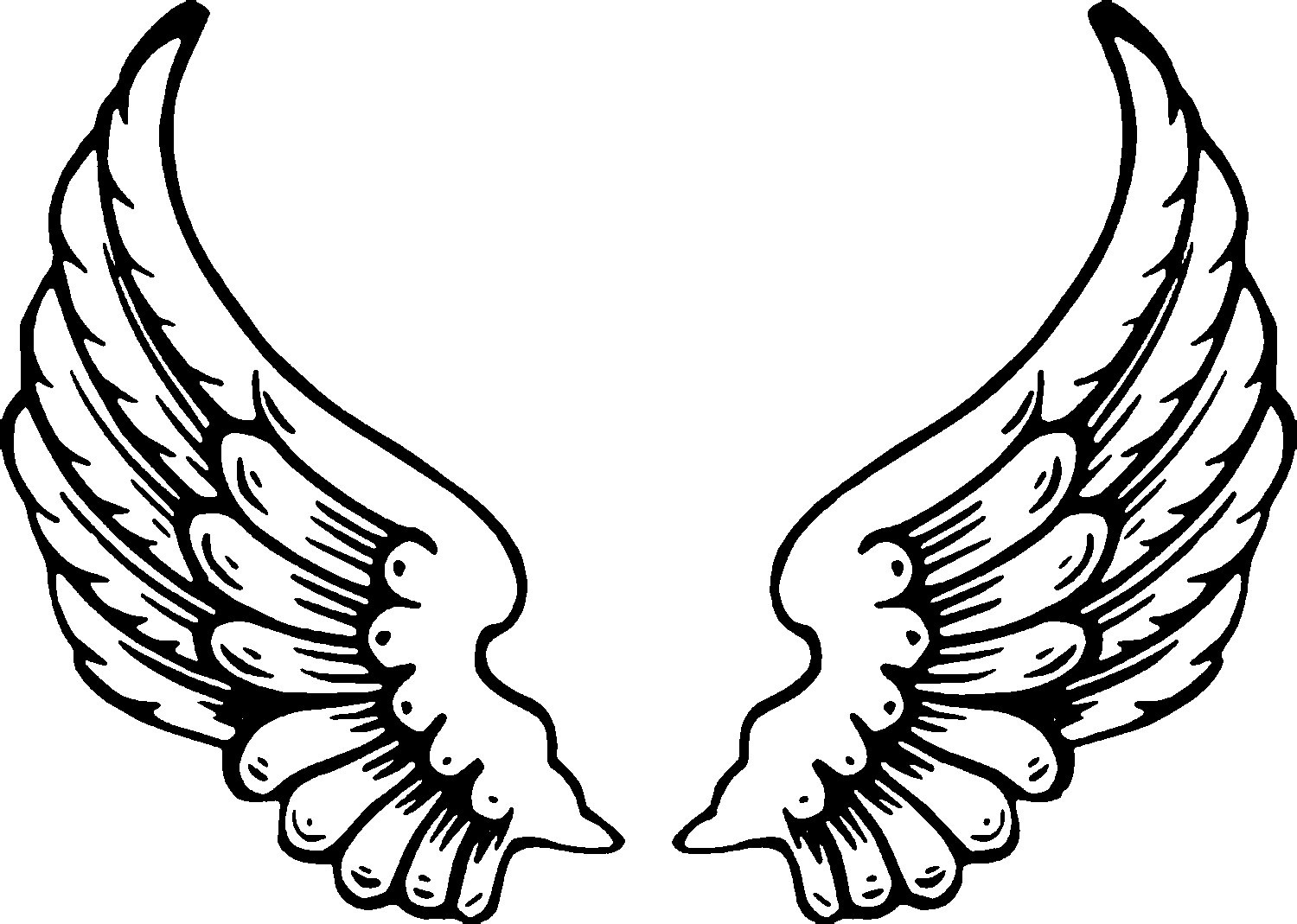 Angel Wings Template Printable Free Angel Wings Template Printable Free