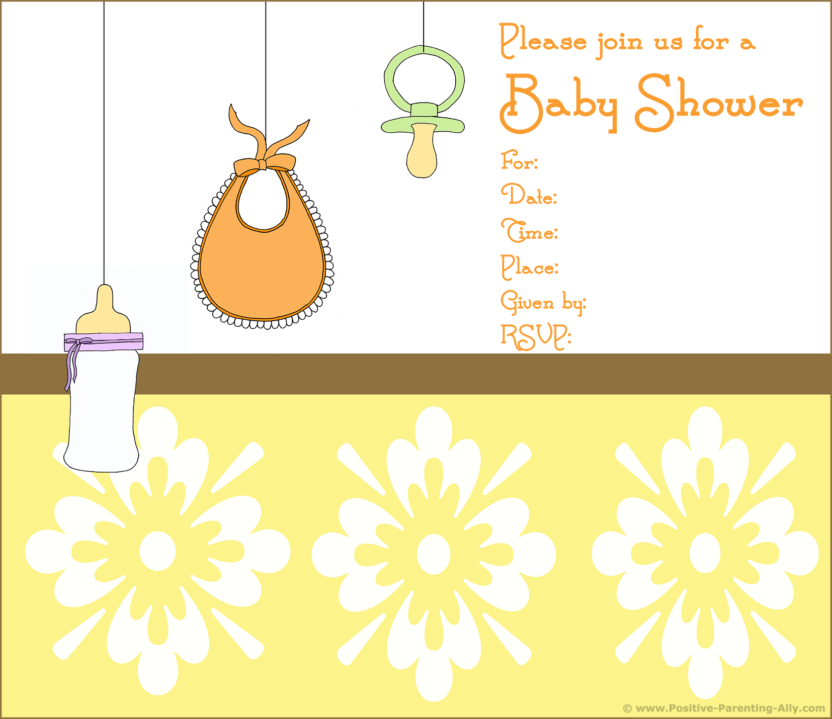 Baby Shower Templates Free Printable
