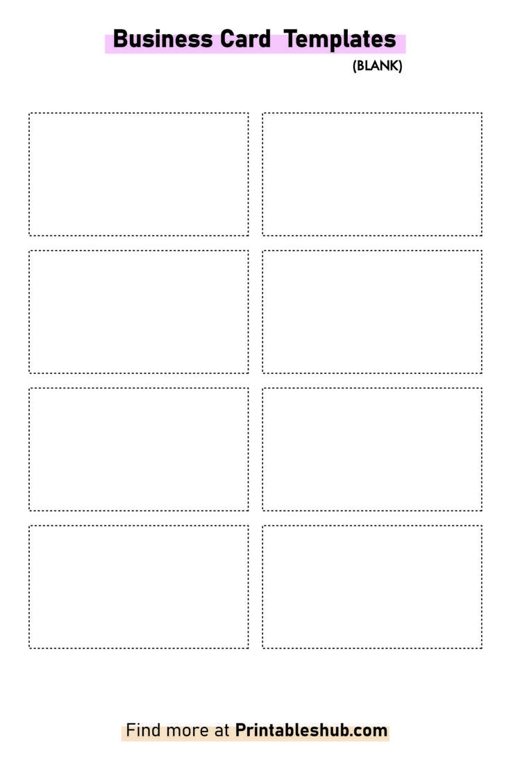Free Printable Blank Business Card Template PDF Included  Free Printable Blank Business Card Template PDF Included