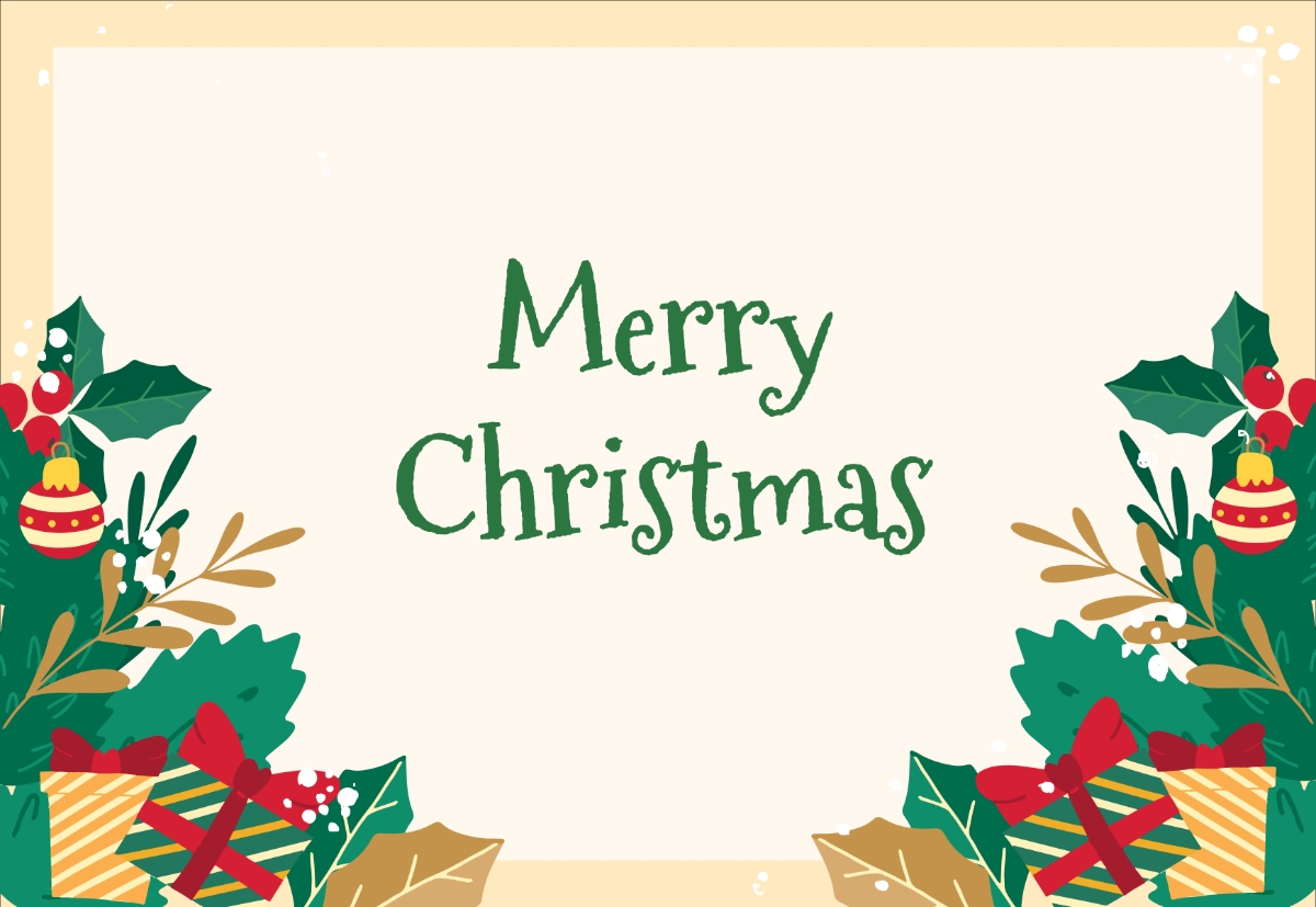 Free Christmas Card Templates Printable