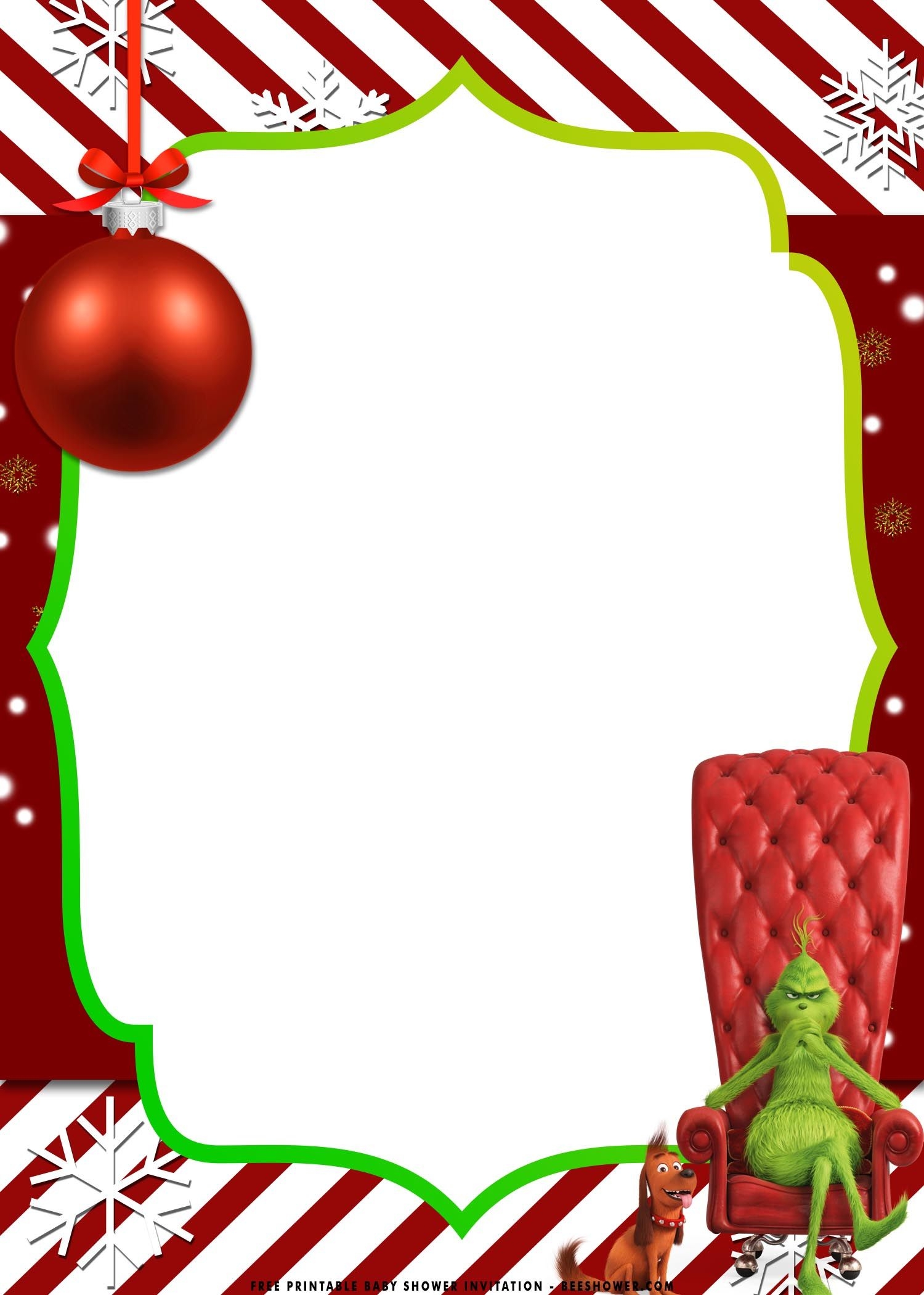 Free Printable Grinch Invitation Templates Free Printable Grinch Invitation Templates