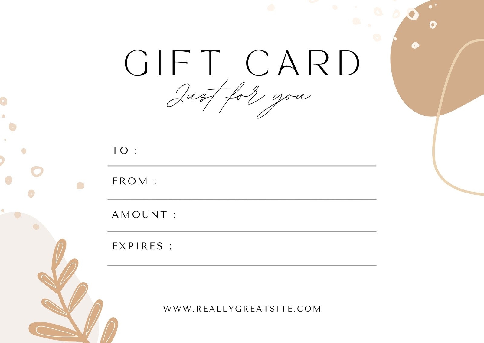 Free Printable Gift Card Templates