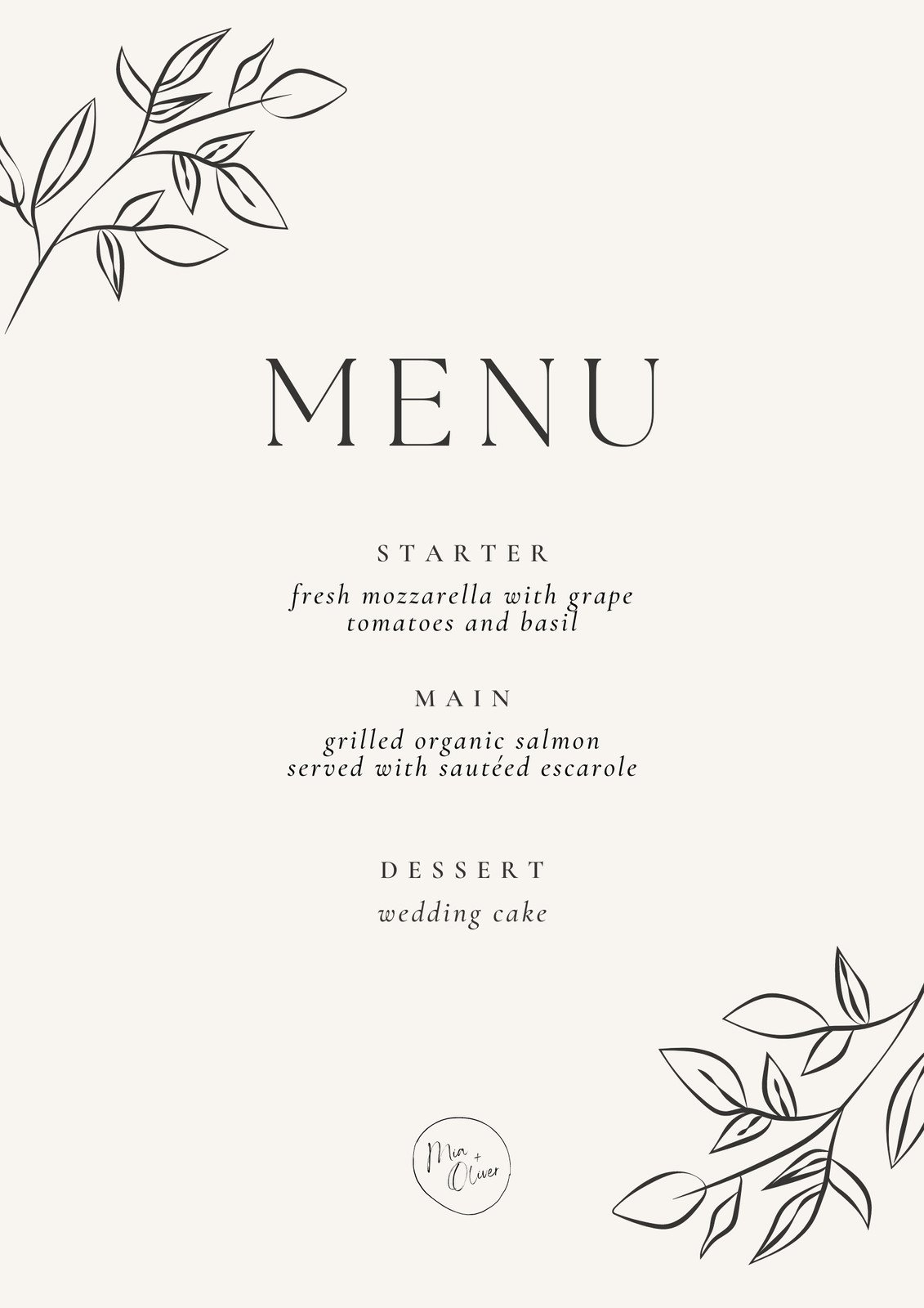 Free Printable Customizable Wedding Menu Templates Canva Free Printable Customizable Wedding Menu Templates Canva