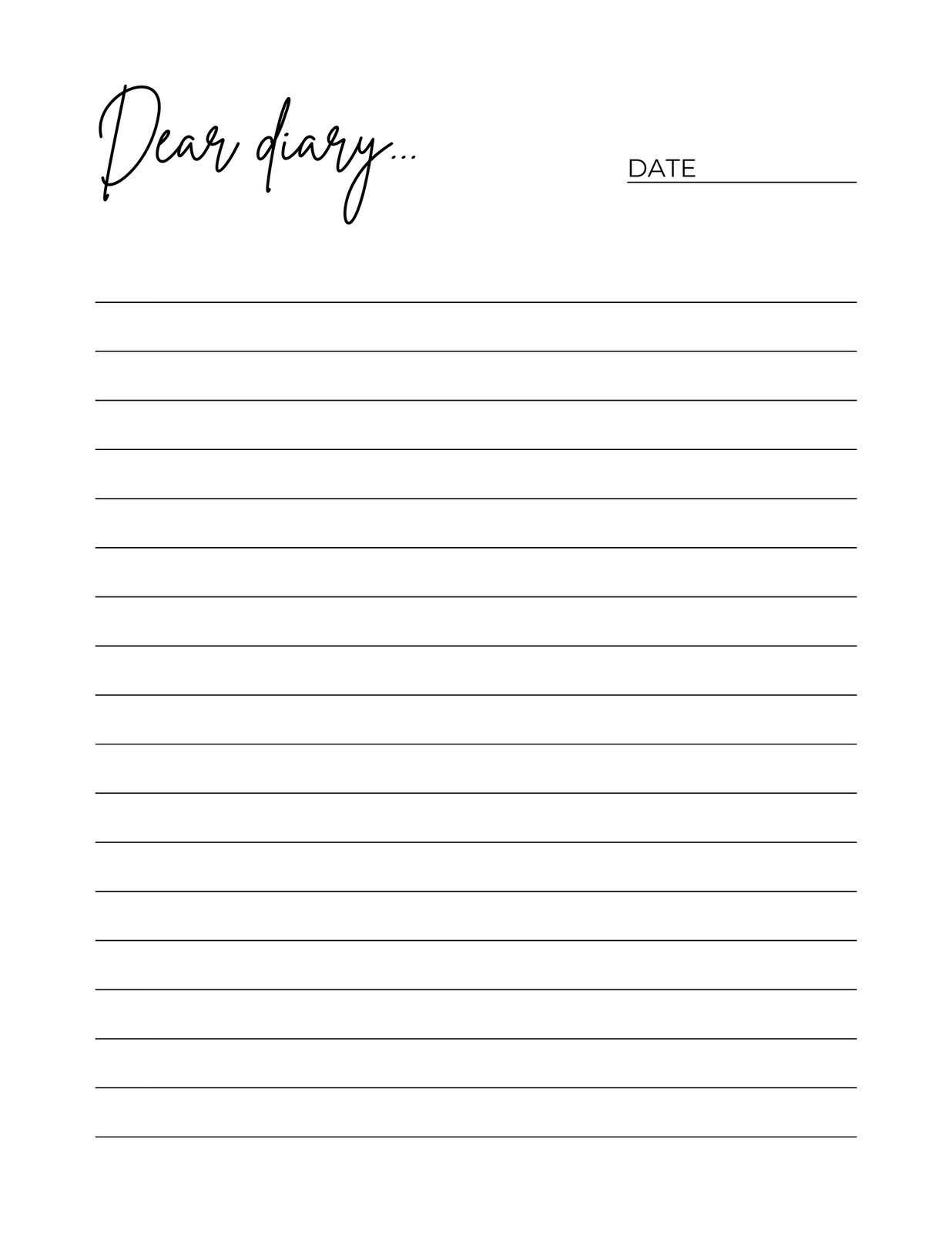 Free Printable Diary Templates You Can Customize Canva Free Printable Diary Templates You Can Customize Canva