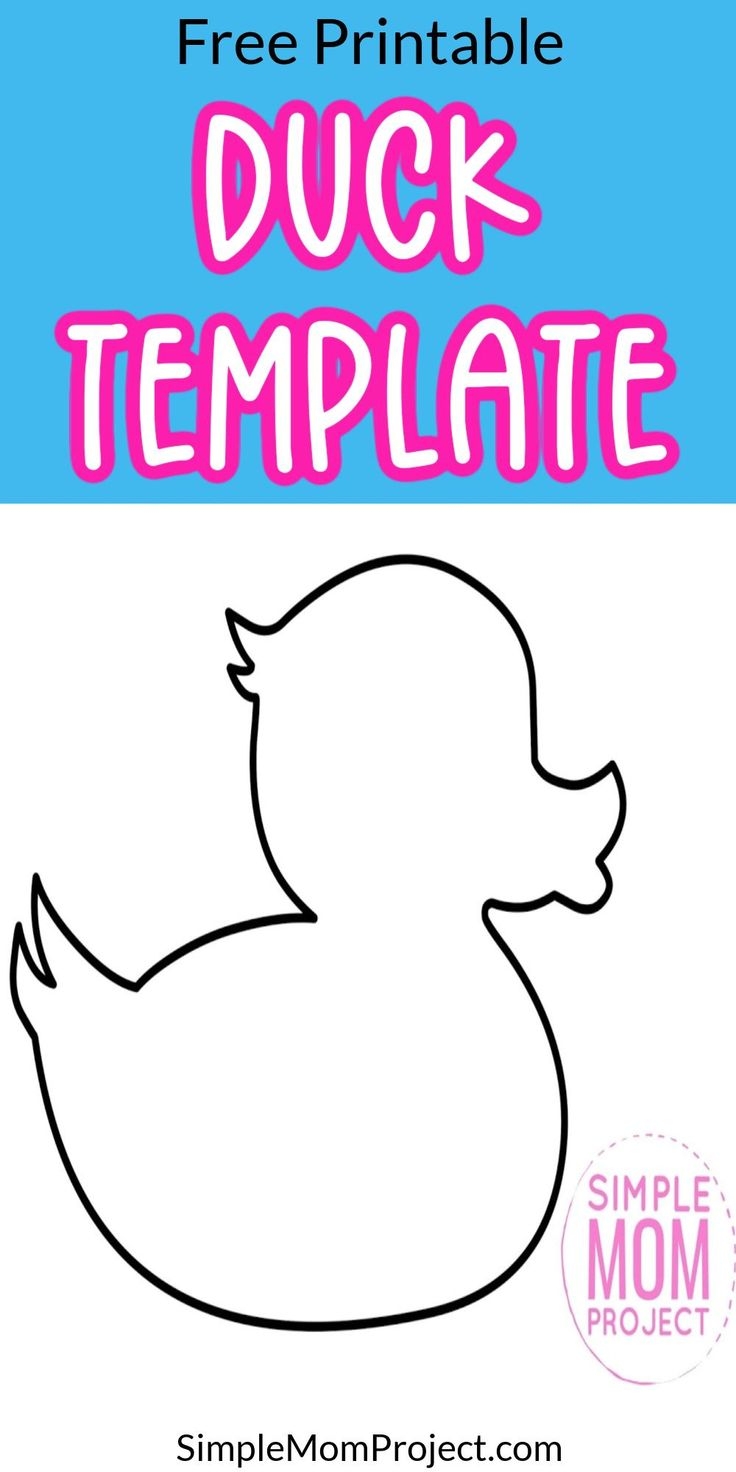 Free Printable Rubber Duck Template