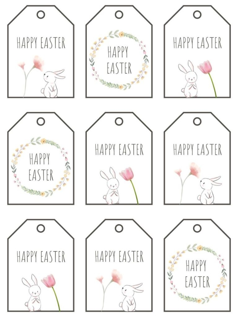Free Printable Easter Gift Tag Designs For Every Bunny For Hope And Joy Free Printable Easter Gift Tag Designs For Every Bunny For Hope And Joy