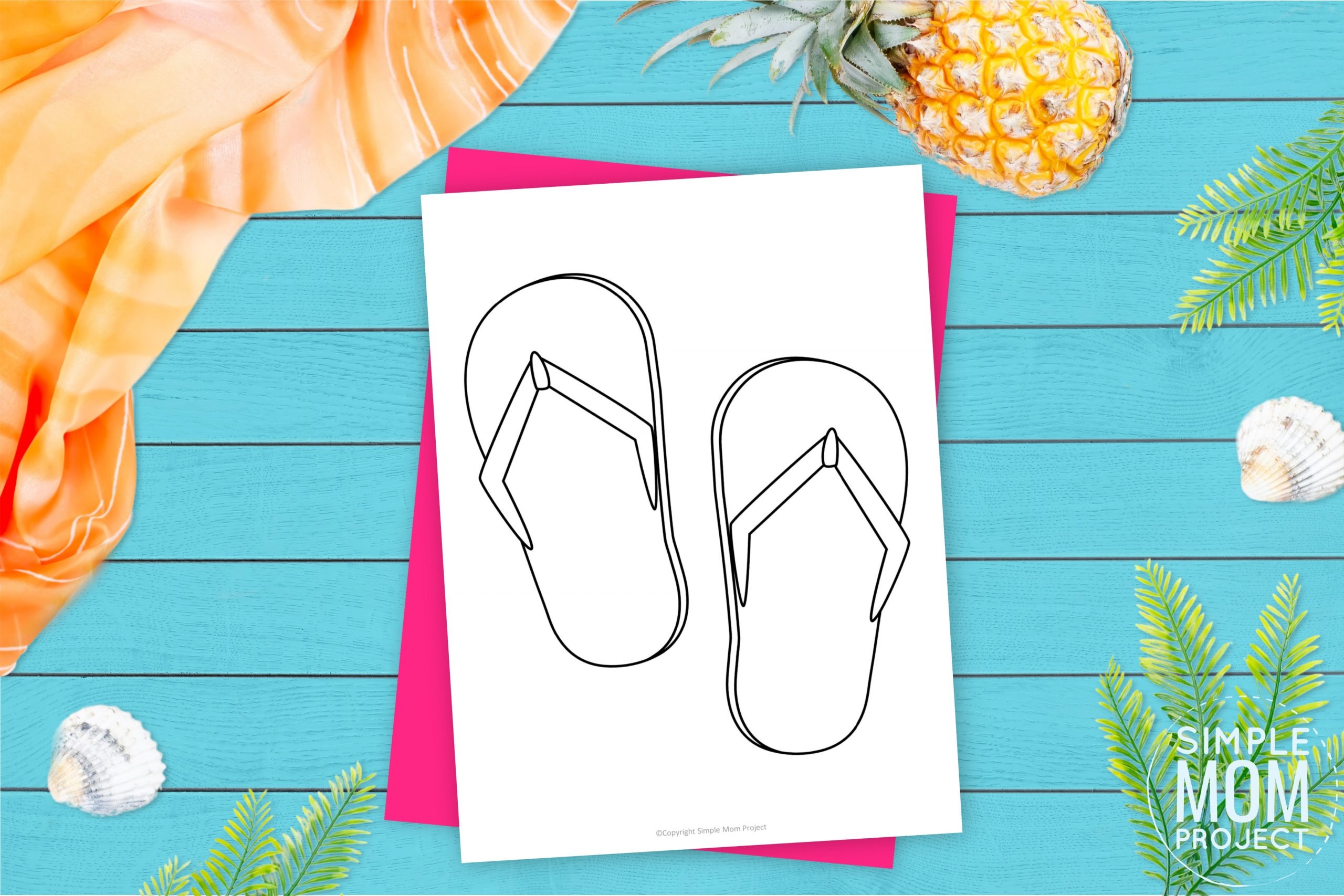 Free Printable Flip Flops Template Simple Mom Project