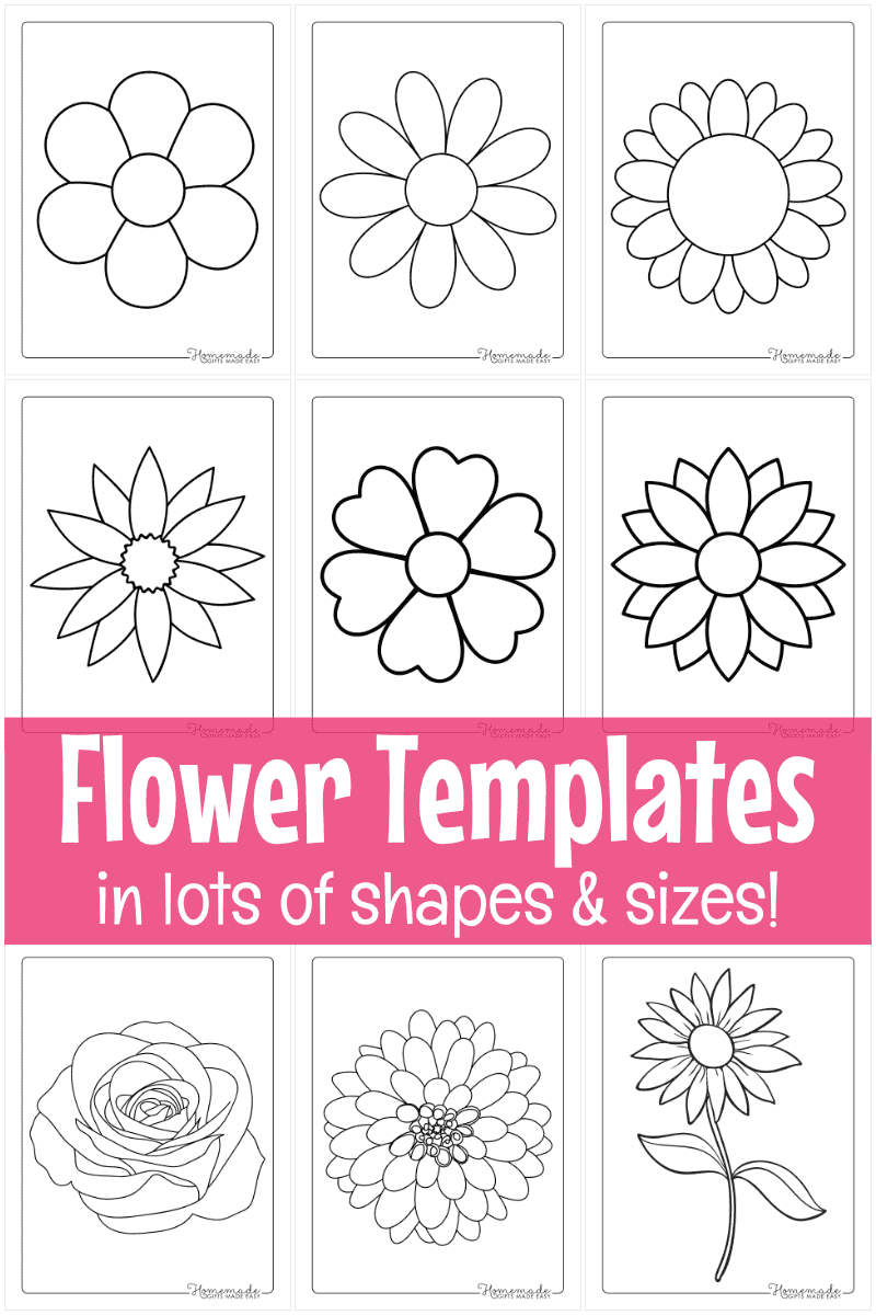 Free Printable Flower Stencil Templates