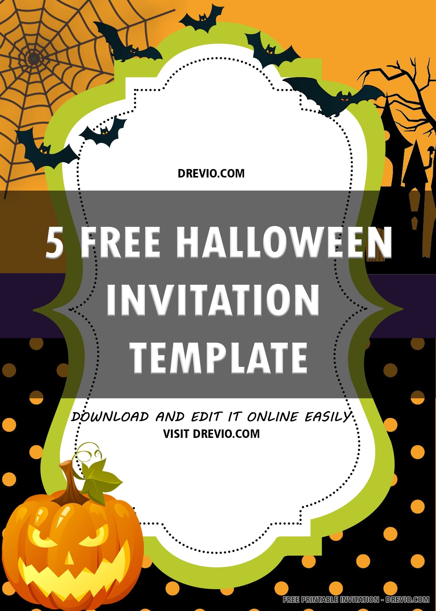 Free Halloween Invitation Templates Printable Free Halloween Invitation Templates Printable