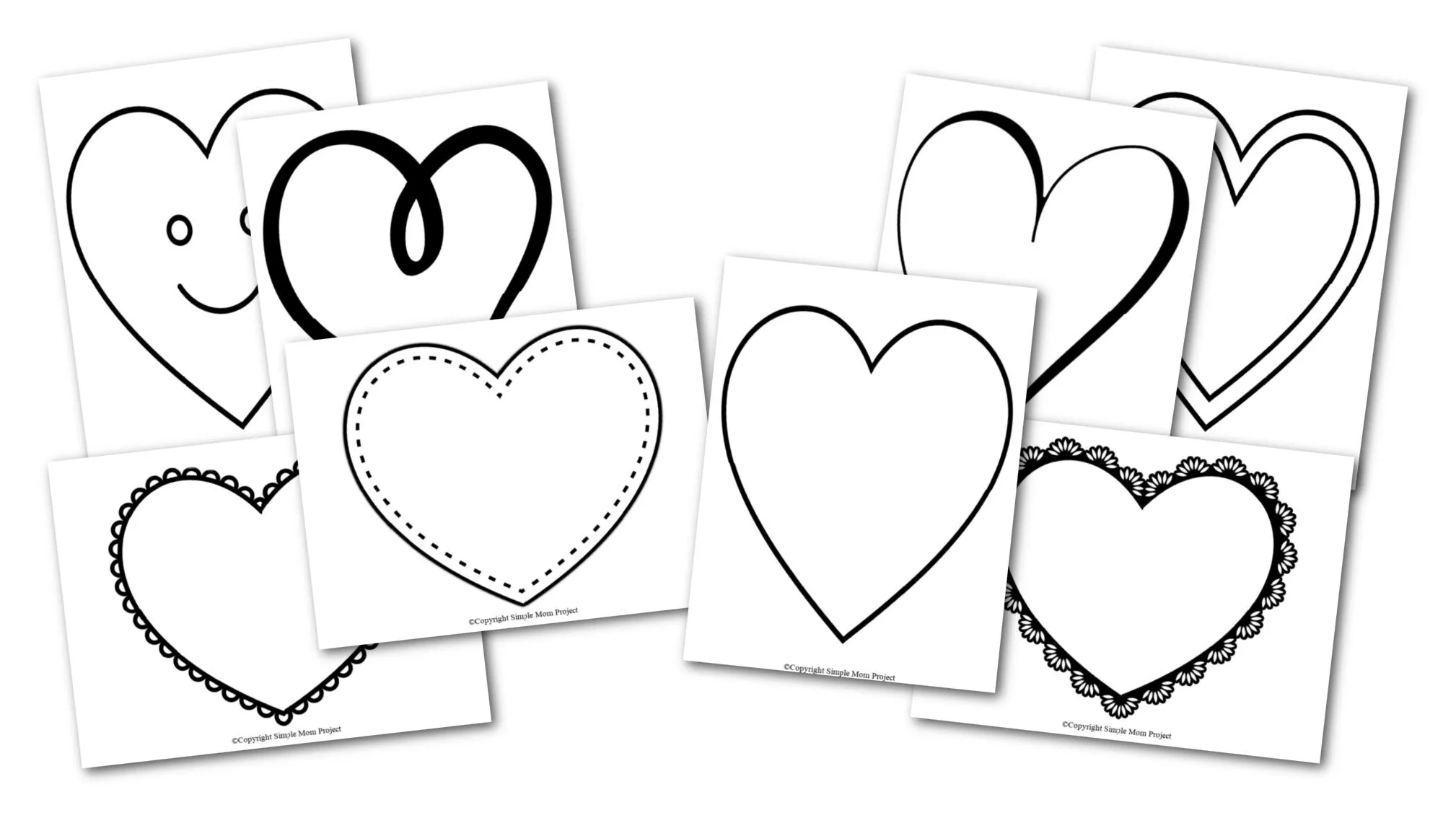 Free Printable Large Heart Shape Templates Simple Mom Project Free Printable Large Heart Shape Templates Simple Mom Project
