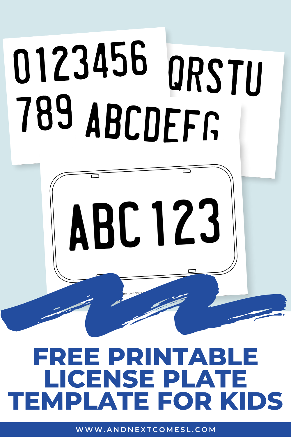 Free Printable License Plate Template For Kids And Next Comes L Hyperlexia Resources Free Printable License Plate Template For Kids And Next Comes L Hyperlexia Resources