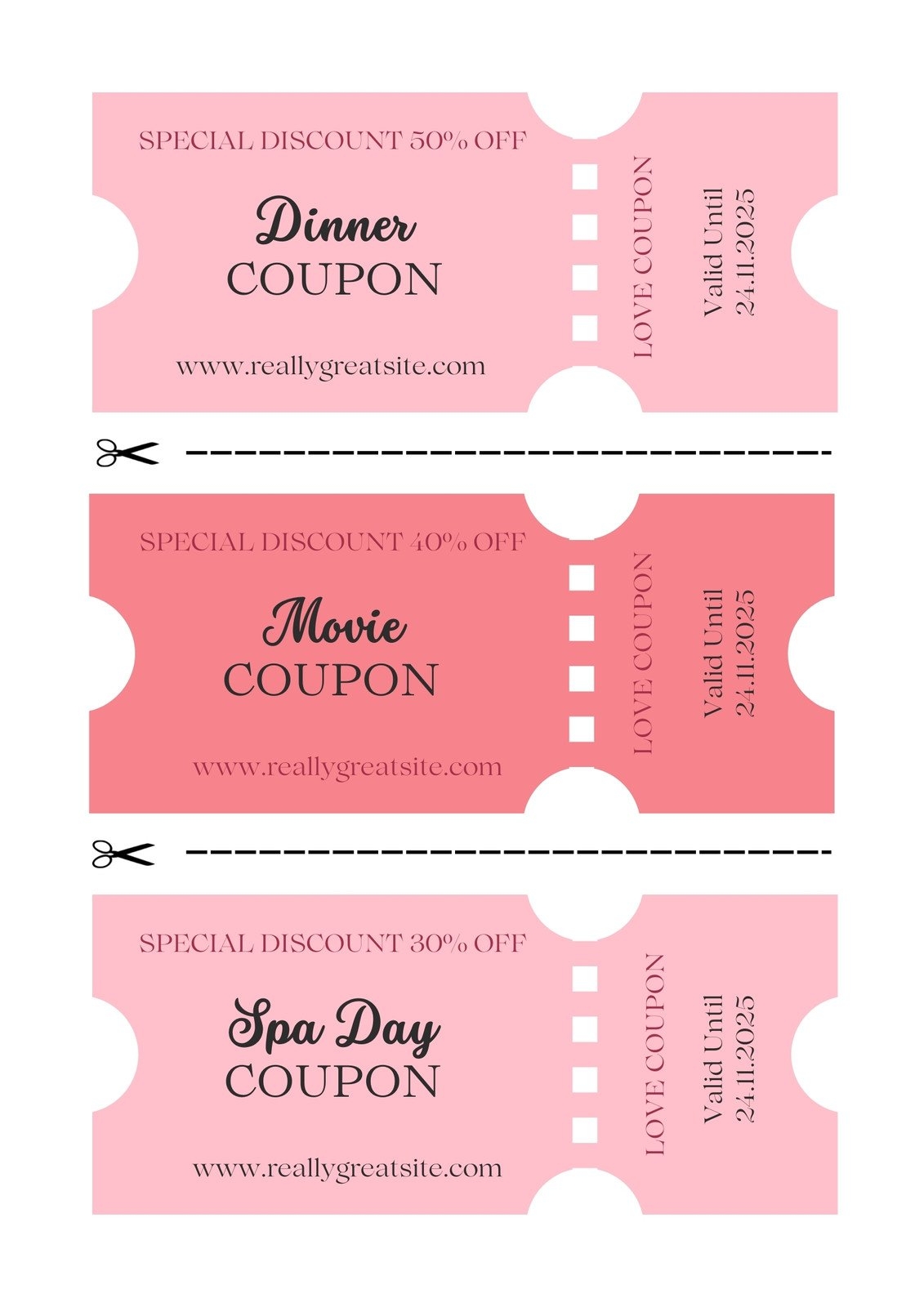 Free Printable Love Coupon Templates Canva