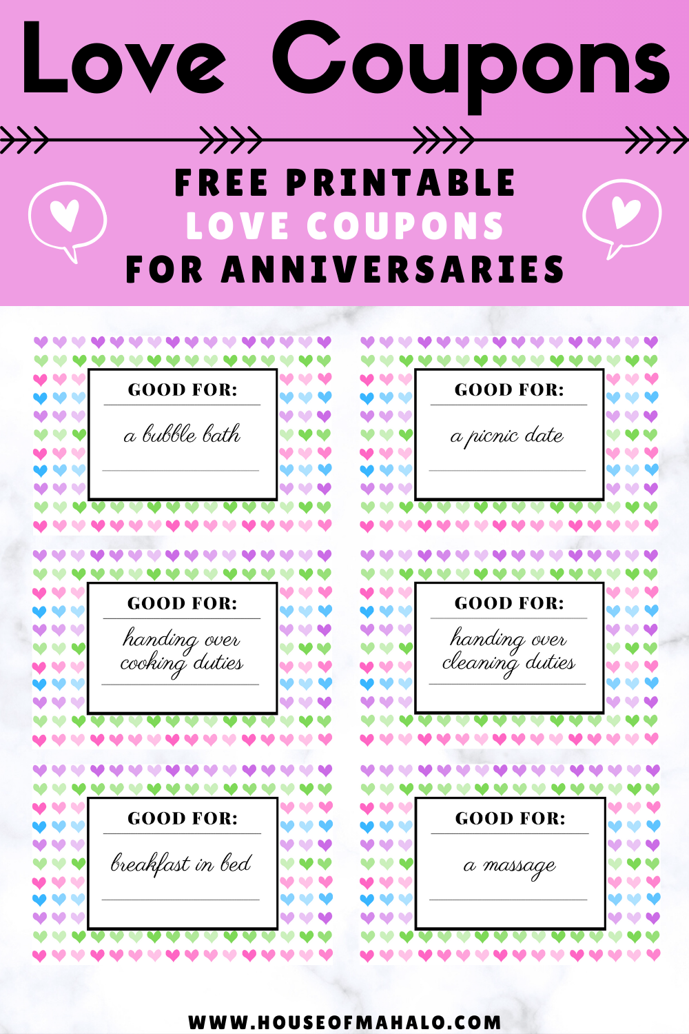 Free Printable Love Coupon Template