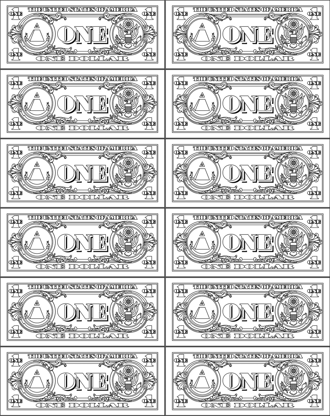 Free Printable Dollar Sign Template